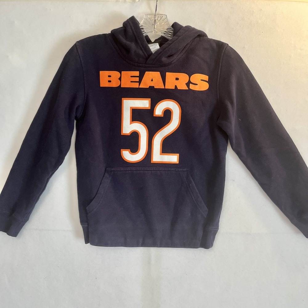NFL Chicago Bears Mack #52 Blue Pullover Hoodie Youth Small Outerstuff